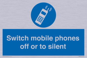 Switch mobile phones off or to silent